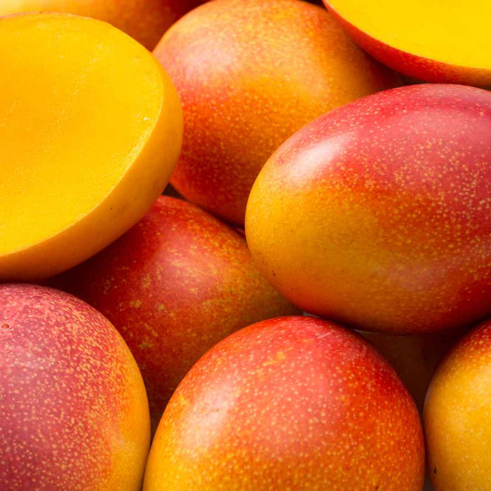 Ripe mangoes, the source of the mango butter in Carrot & Mango Cleansing Butter