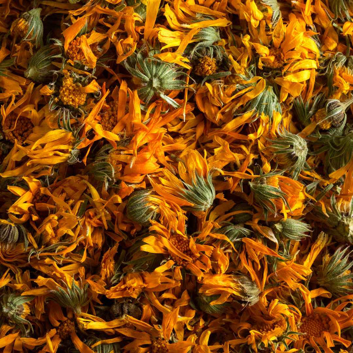 Dried calendula flowers, an ingredient in Carrot & Mango Cleansing Butter