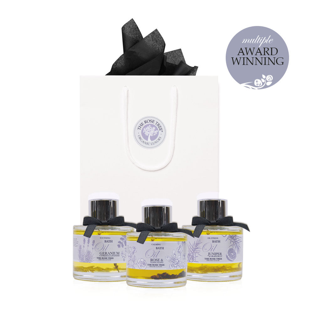 Aromatherapy Bath Oil Gift Set The Rose Tree