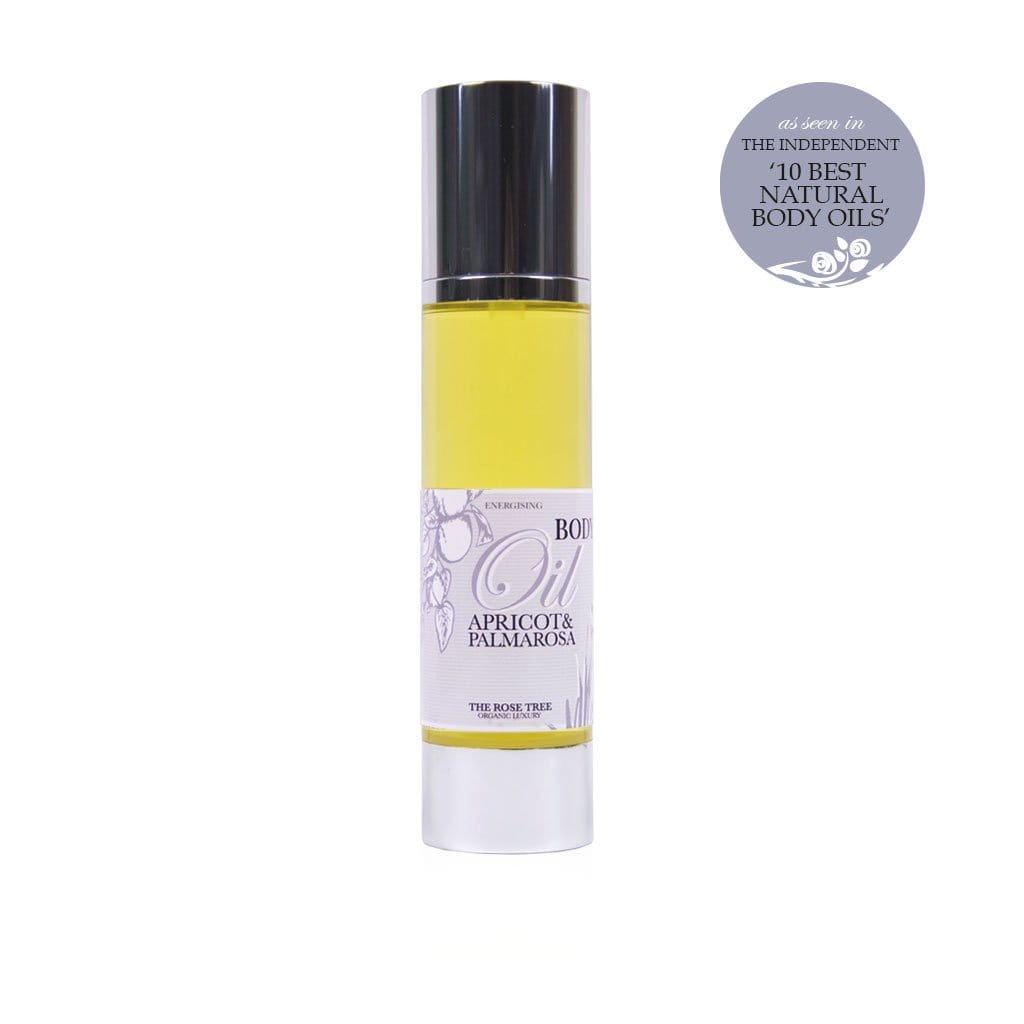 www.therosetree.co.uk Body Care Energising Body Oil with Apricot & Palmarosa