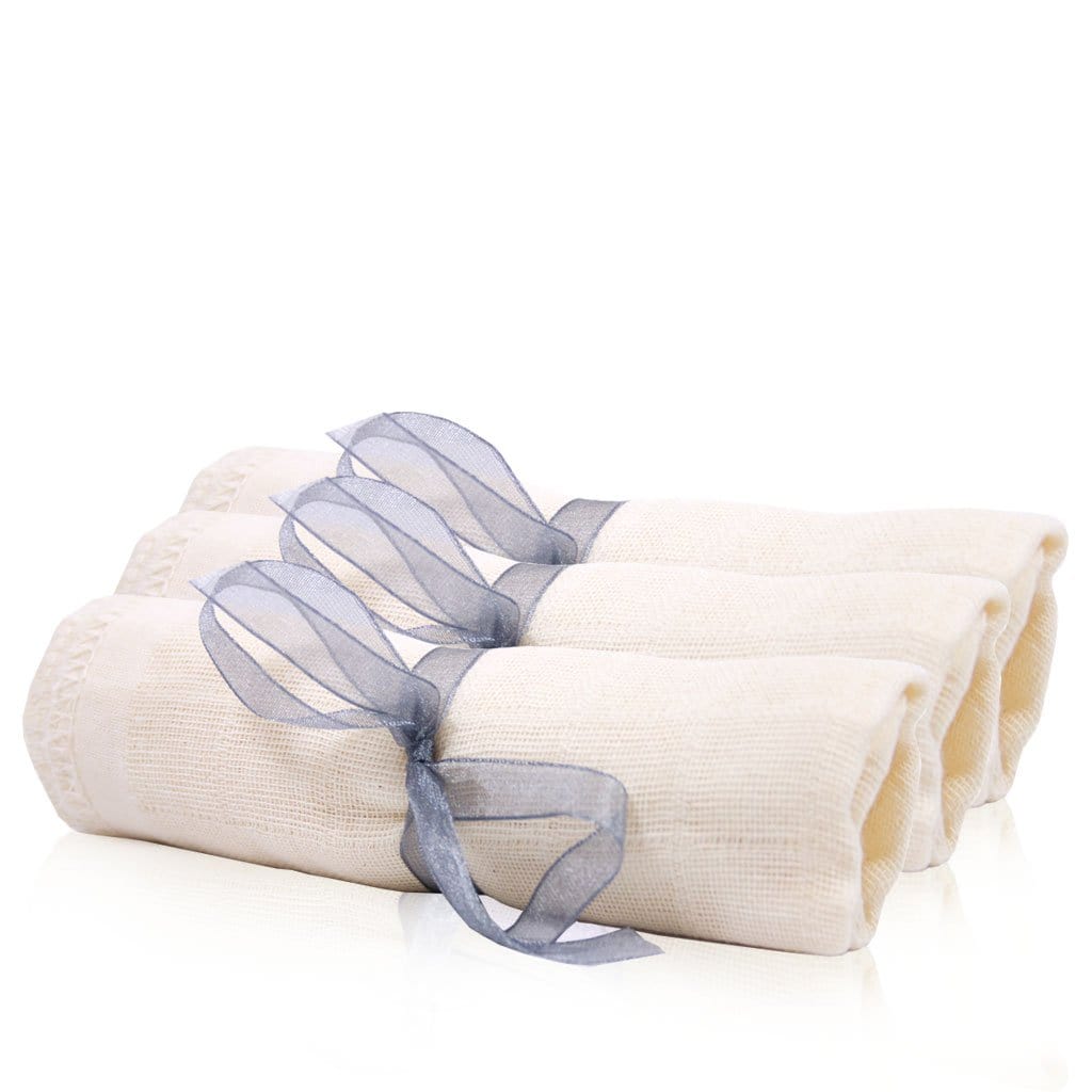 www.therosetree.co.uk Skin Care Organic Muslin Cloth - Pack of 3